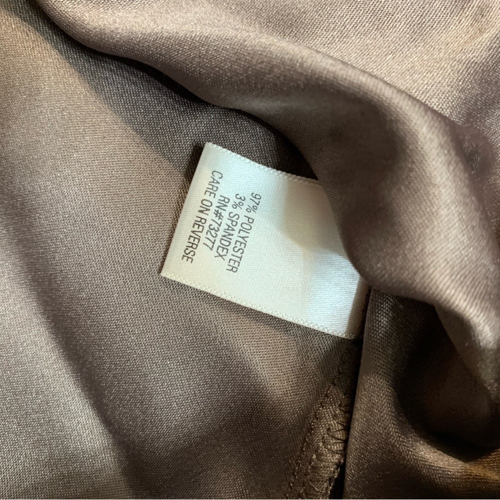 Women’s Croft & Barrow Chocolate Brown Zip-up Shacket Sz Large - Picture 6 of 6